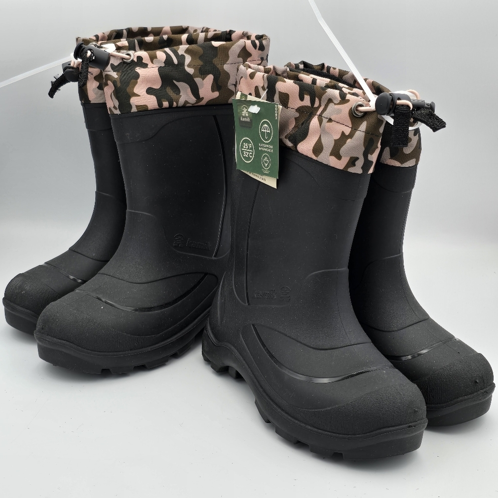 NWT Kamik Snowbuster 2 Kids Unisex Waterproof Snow Boots with removable Lining - Picture 4 of 16